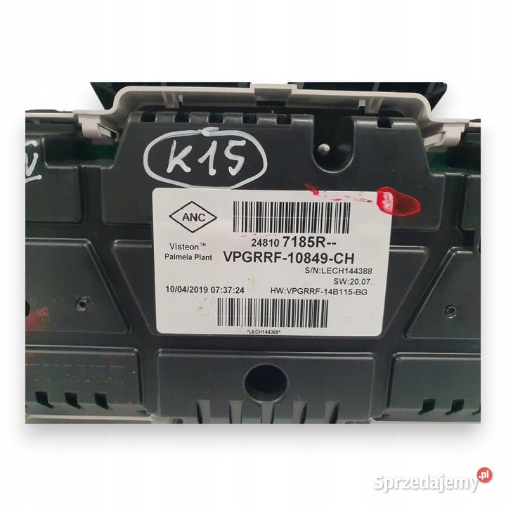 LICZNIK ZEGARY 248107185R Renault Clio IV LIFT osobowe Chełm