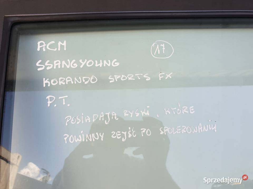 Ssangyong Actyon Sport TYLNE DRZWI PRAWE PRAWY osobowe Janów