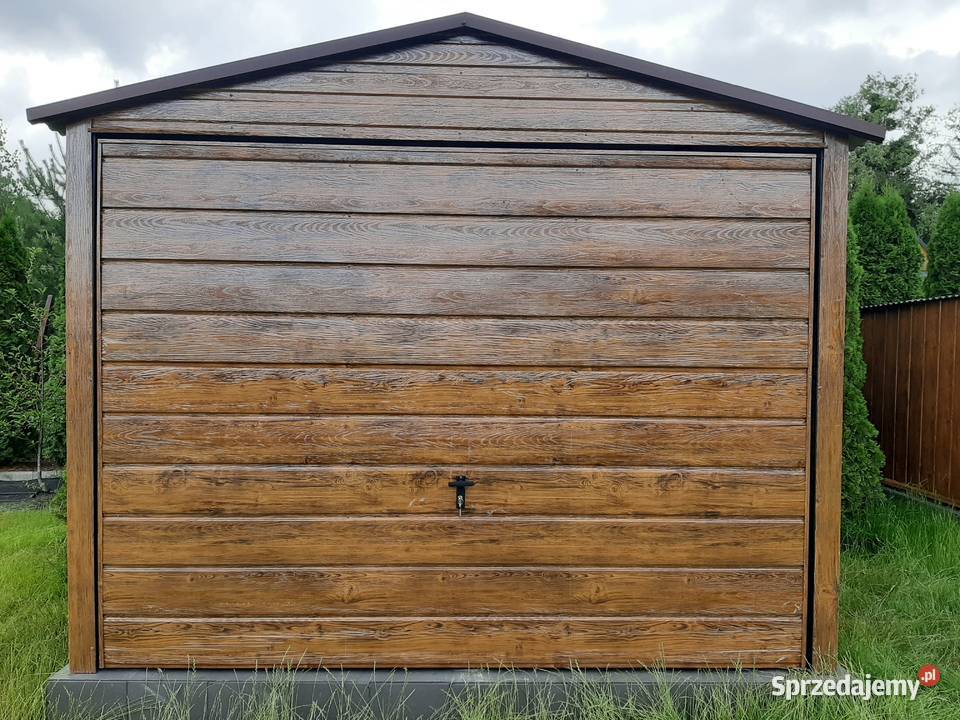 Garaż Blaszany Drewnopodobny 3x5 TANIO Garaże Dębica