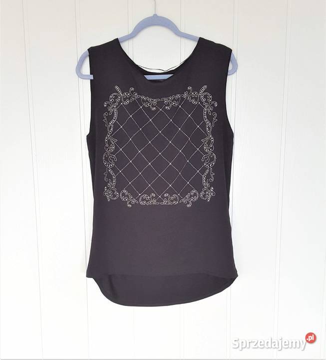 Nowa bluzka CA M 38 czarna czerń zdobienia dżety