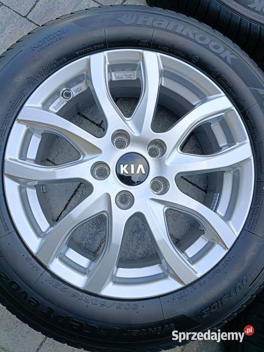 Alufelgi Kia 16 zimówki z oponami Hankook 7 mm warmińsko-mazurskie Elbląg