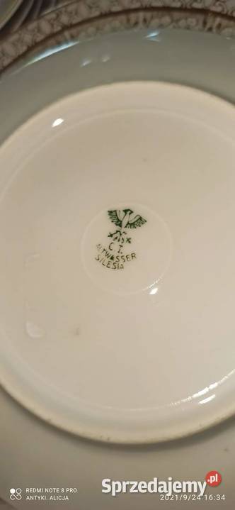 Talerzyk deserowy C T Biało złoty sprzedam