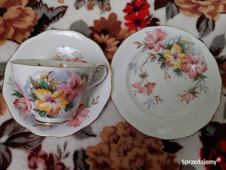 Trio Royal Standard Azalea Porcelana i szkło Chełm