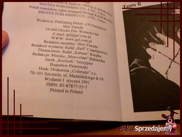 X1999 tom 6 Clamp stan wydanie 2001 Komiksy Ruda Śląska