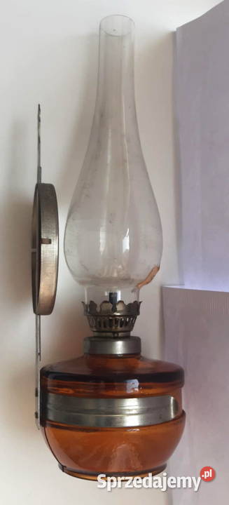 Stara PRLowska lampa naftowa produkcji polskiej Pozostałe łódzkie