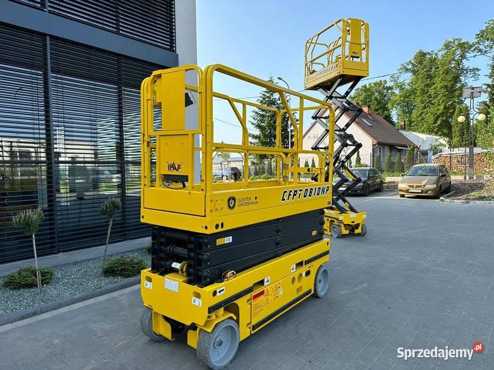 Nowy podnośnik nożycowy 82m Gunter Grossmann Wrocław sprzedam