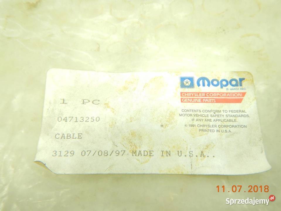 PRZEWÓD ZAPŁONOWY MOPAR JEEP WRANGLER 9195 osobowe