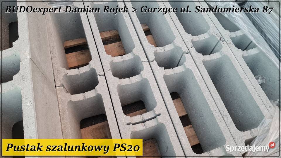 KSZTAŁTKA FILAROWA pustak bloczek szalunkowy sprzedam