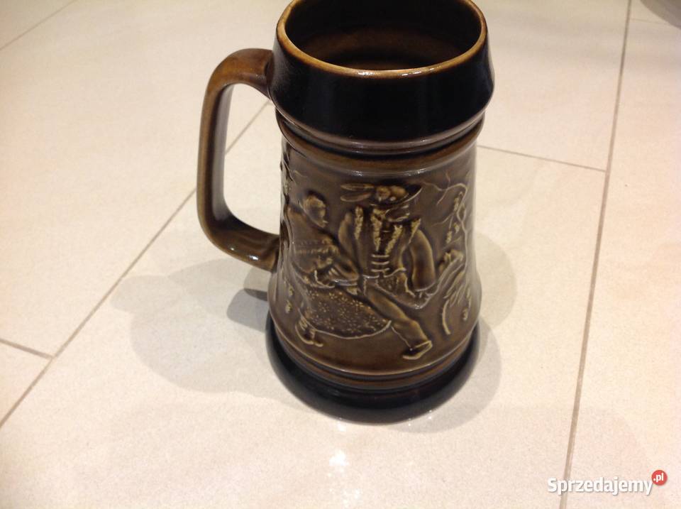 Stary Kufel Ceramiczny TUŁOWICE Sygnowany Nowa Sól