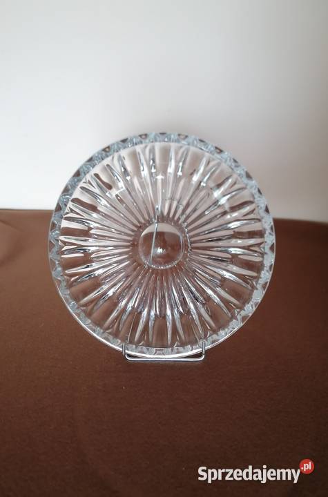 Talerz półmisek szklany Huta Zawiercie średnica Łódź