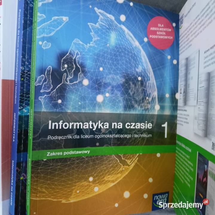 Informatyka na czasie 1 książki Gdańsk Gdynia tradycyjny podręcznik