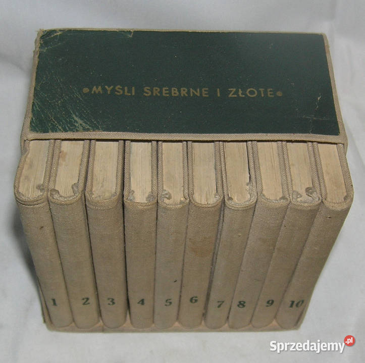 Myśli srebrne i złote książki vintageJSzD Bartków sprzedam