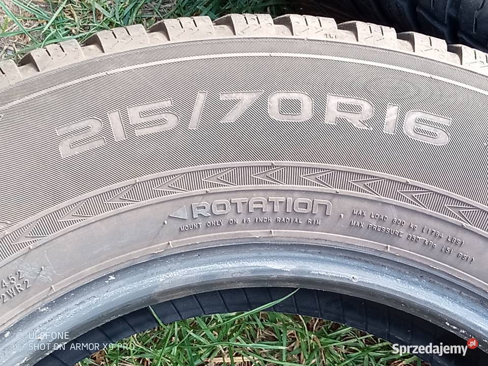 sprzedam opony zimowe 2 nokian 100h 21570 r16 Pozostałe Strzelno