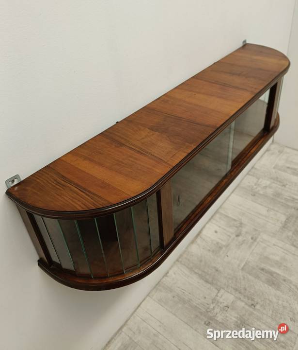 witrynka półka wisząca Art deco fornir orzech Radomsko sprzedam