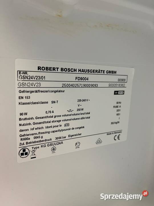 Zamrażarka BOSCH NO FROST A 100 sprawna mazowieckie Warszawa sprzedam