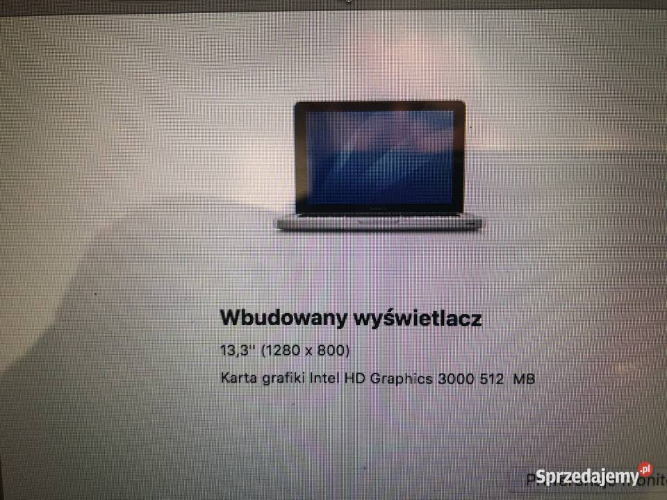 Macbook Pro 133 2011 A1278 8GB DDR3 SSD128 Kościan sprzedam