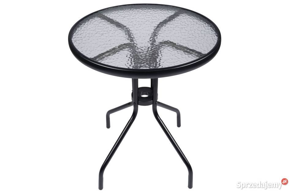Stolik szklany kawowy na balkon taras patio Poznań