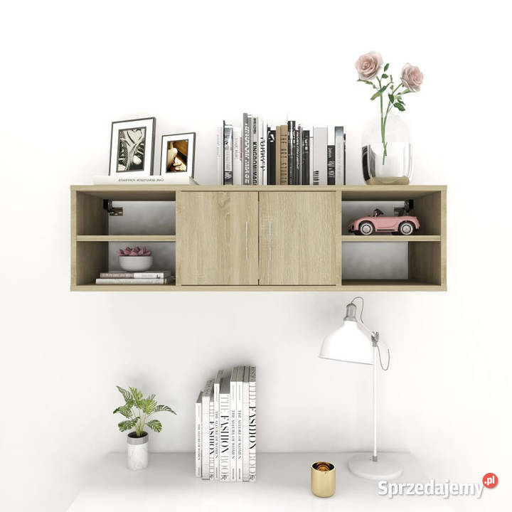 Półka ścienna dąb sonoma 102x30x29 materiał Warszawa