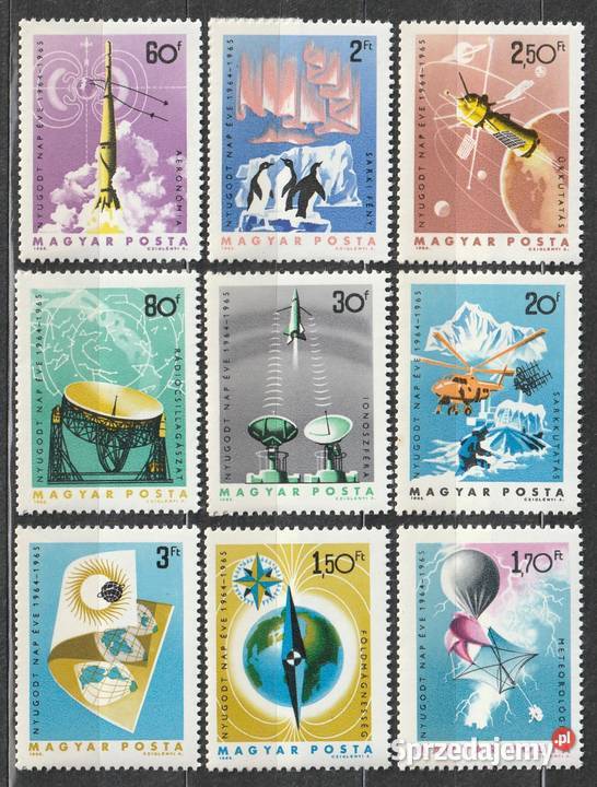 WĘGRY NYUGODT NAP EVE 1965 CZYSTE Filatelistyka Łódź sprzedam