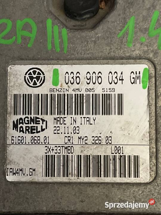 Komputer Seat Ibiza III 036 906 034 GM Margonin