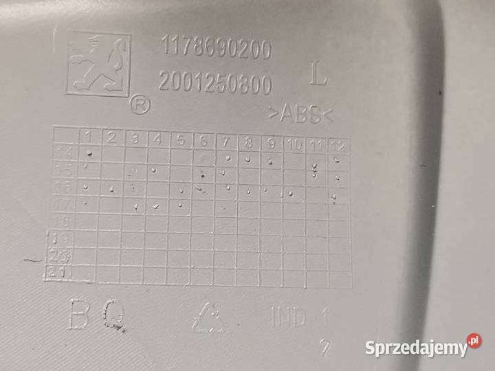 PEUGEOT DJANGO LEWA OSŁONA OWIEWKA ŁYŻWA BOK
