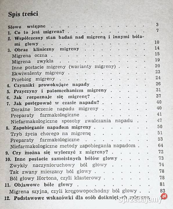 Poradnik chorych na migrenę Antoni Prusiński