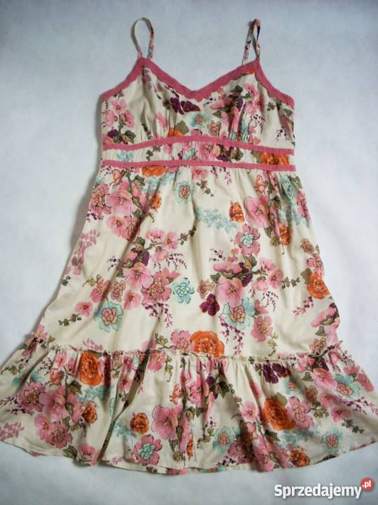 PAPAYA Letnia Sukienka Falbany Bawełna 44 XXL Nowy Sącz sprzedam