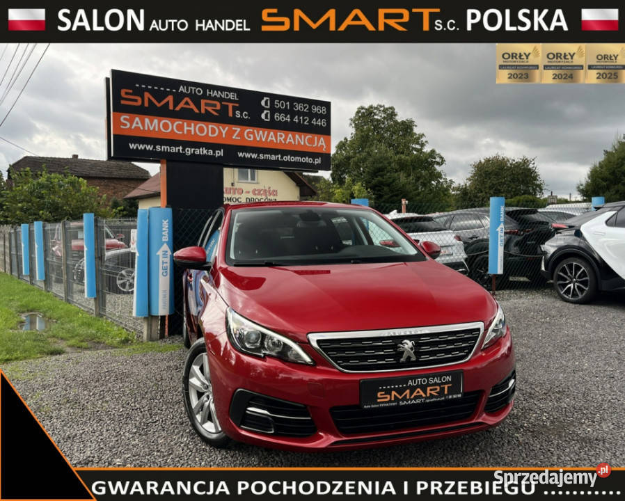 Peugeot 308 Ledy Navi Kamera 360 Serwisowany T9 benzyna 308 Rydułtowy sprzedam