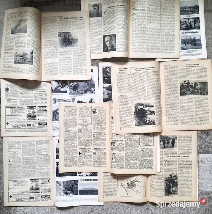 Stare Wojskowe Gazety Alte Kameraden x 9 Gliwice