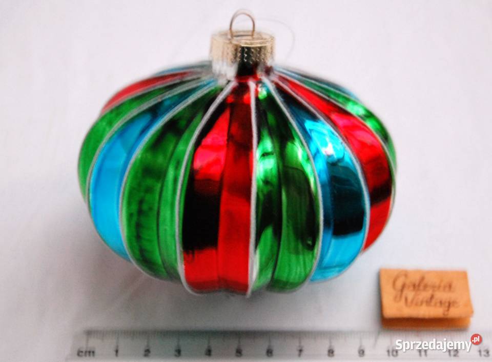 Nowa bombka szklana ręcznie malowana lubelskie Lublin