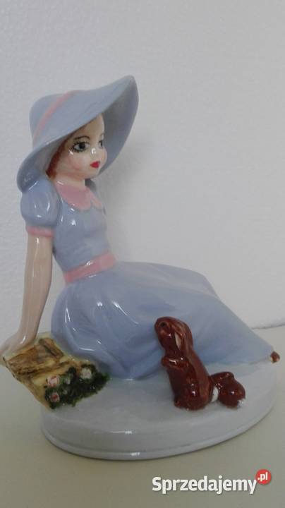 Figurka porcelanowa Dziewczyna z królikami Poznań