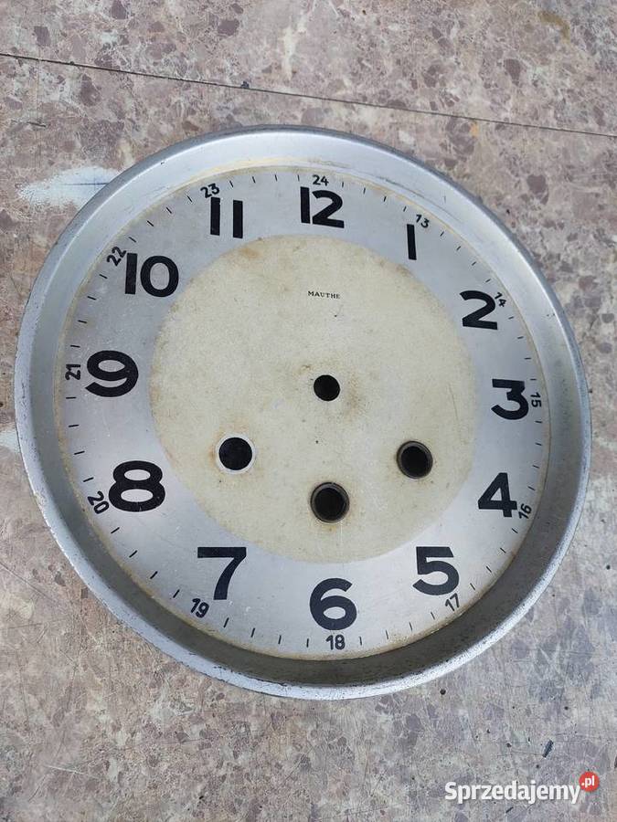 T228 Tarcza starego zegara kwadransowego Mauthe Tczew sprzedam