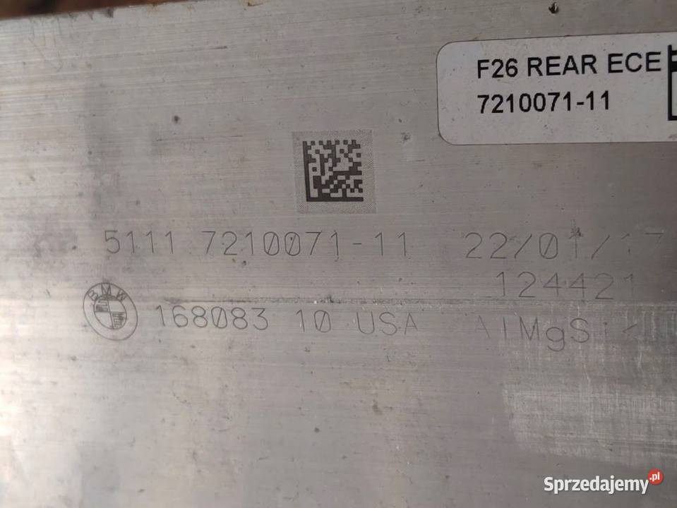 Belka pod Zderzak Tył BMW X4 F26 7210071 wielkopolskie Pleszew