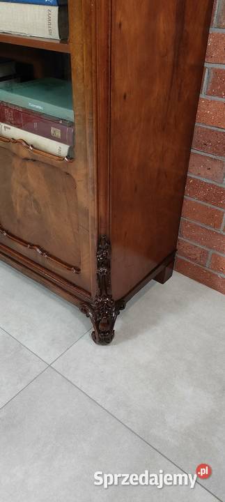 Piękna biblioteka witryna Ludwik Filip antyk Antyki Łagów