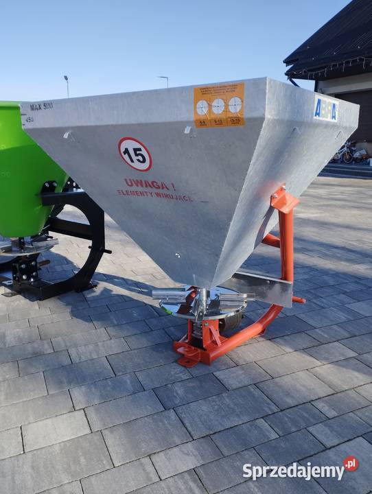 Rozsiewacz do nawozu Ocynkowany 500L Siewka z Gabrylewszczyzna