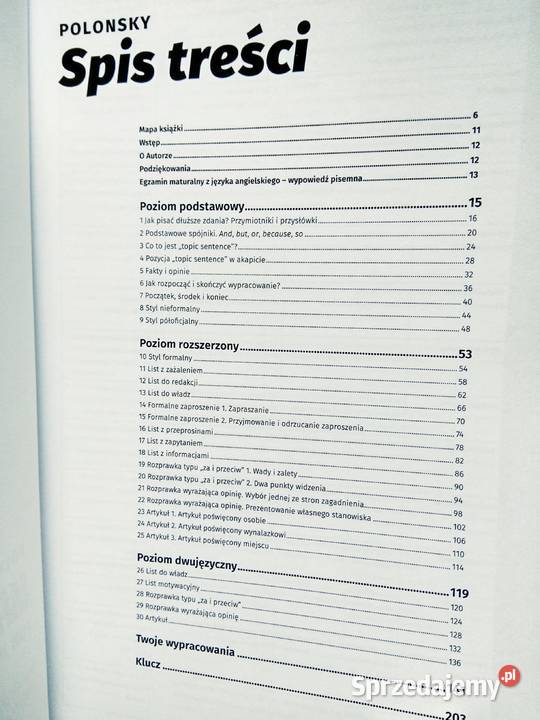 Writing for matura Polonsky książki kursy Warszawa