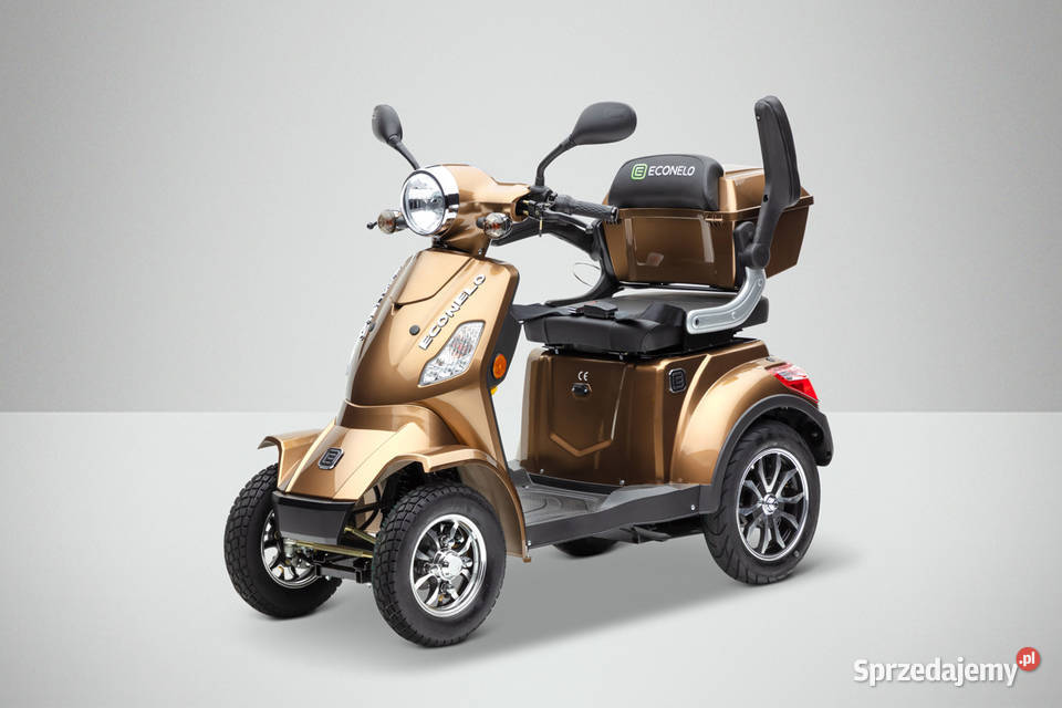 Pojazd wózek skuter elektryczny inwalidzki złoty