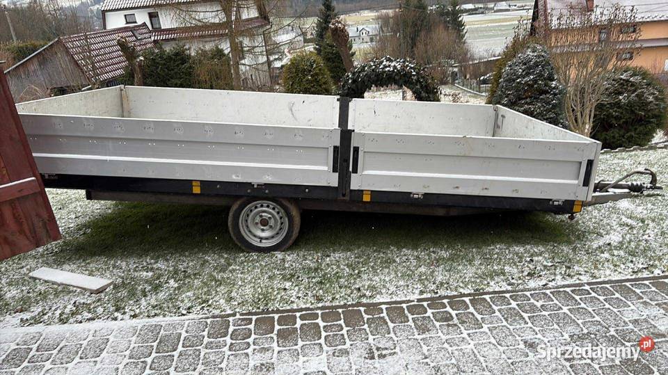 Przyczepa platforma z burtami dmc 1300 Lubień