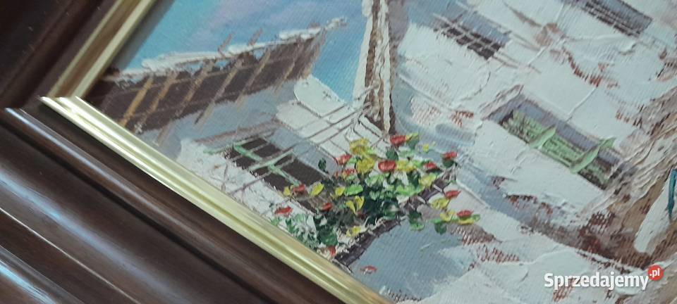 Obraz rękodzieło drewniana rama Oleśnica