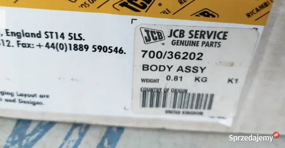 Lampa przednia JCB ladowarka 70036200 Łowicz