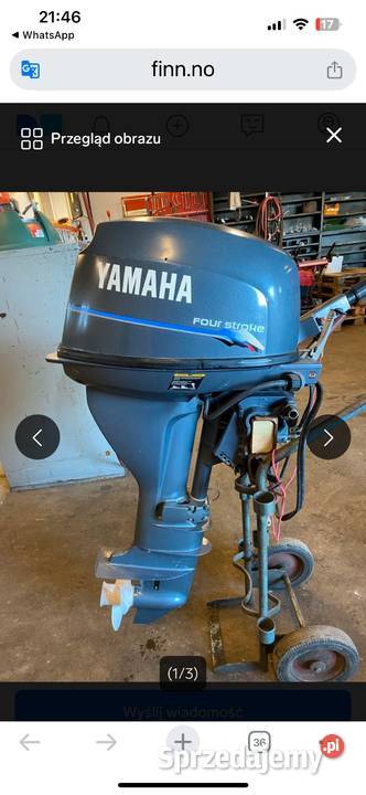 Sprzedam silnik zaburtowy Yamaha 15 Szczecin sprzedam