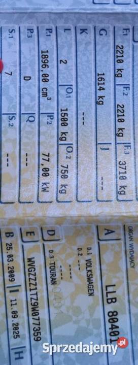 Turan w całości Sprzedam diesel