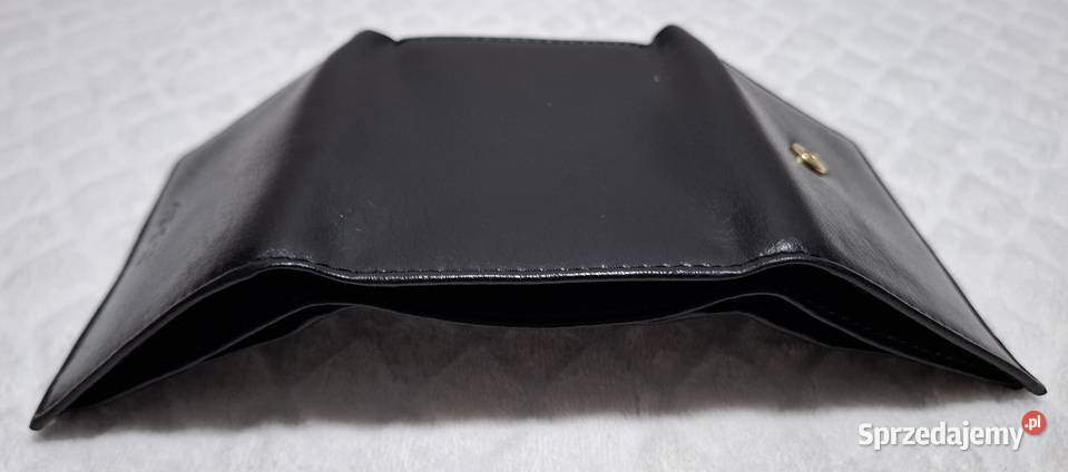 Portfel skórzany męski czarny 8x106 Moda i Styl Czeladź