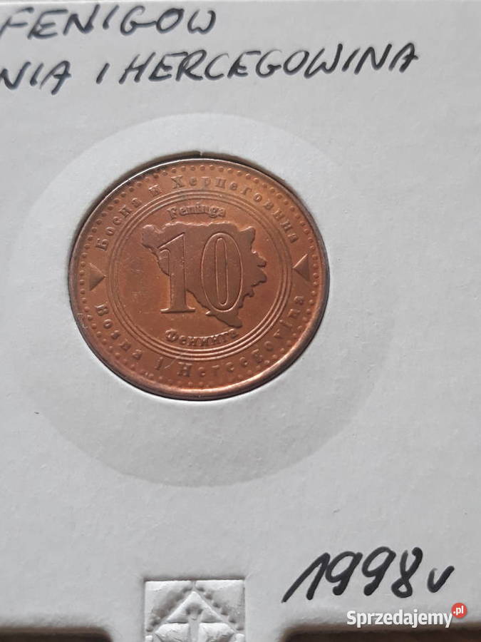 10 Fenigów Bośnia i Hercegowina 1998 r sprzedam