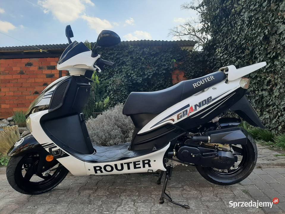 Mega zadbany skuter Romet Router Grande 50 4t wielkopolskie Tuczno