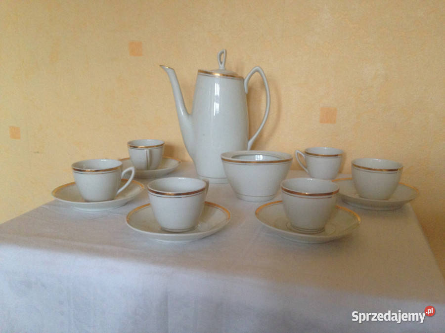 Piękny serwis kawowy sygnowany Elbląg sprzedam