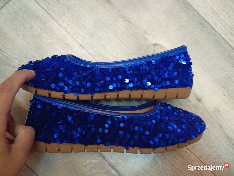 40 Chabrowe bogato zdobione baleriny wieczorowe 25.4cm Balerinki małopolskie Kraków