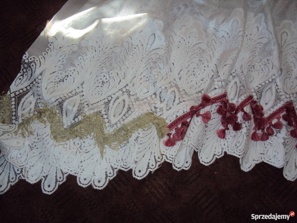 55 Śliczna firaneczka obszyta kolorową taśmą Warszawa sprzedam