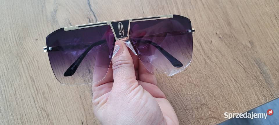 Okulary przeciwsłoneczne aviator pilotki szklane Siedlce