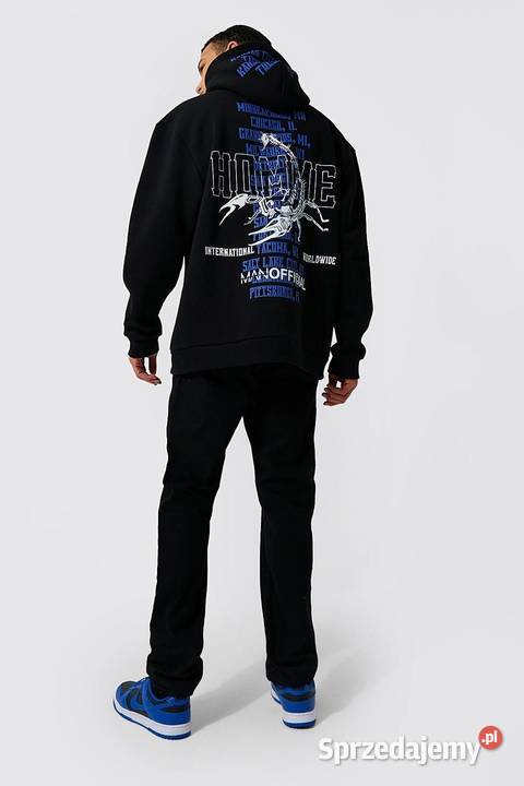 BooHoo MAN WYSOKIE SZTYWNE DŻINSY SLIM FIT r 34 Zamość